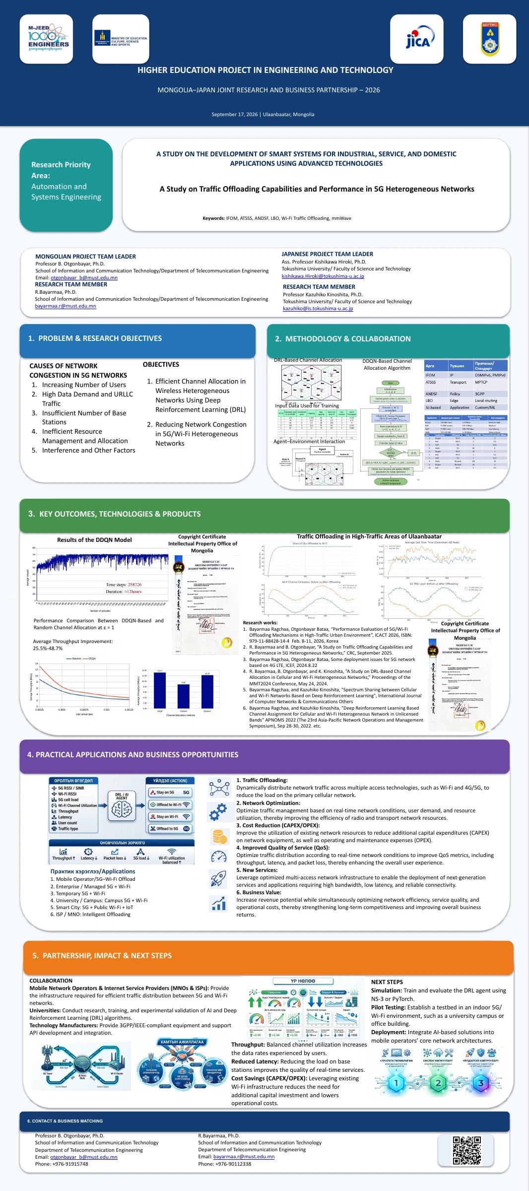 A study on traffic offloading capabilities and performance in 5G heterogeneous networks